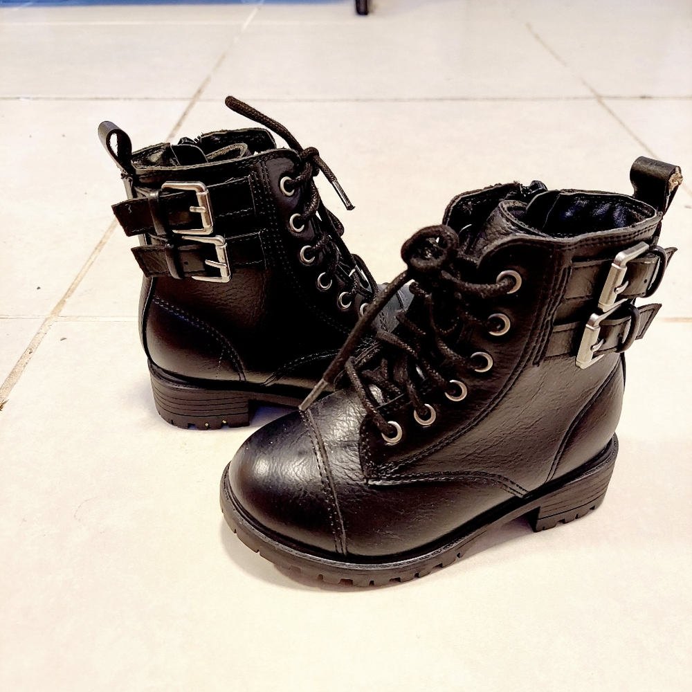 Baby combat boots